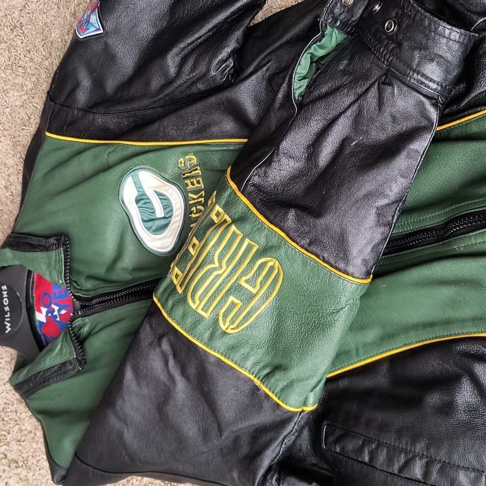 VTG Leather Packer Jacket M - Picture 7 of 16